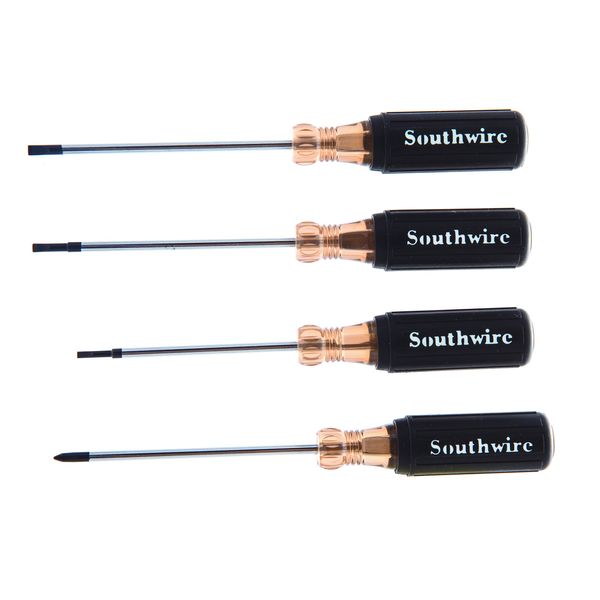 Southwire - 58285740 Tools & Equipment SDSET4MINI Mini Screwdriver Set, 4-Piece