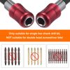 sourcing map Magnetic Extension Chuck Adapter 6" 1/4 Inch Hex Shank Quick Release Bar Socket Screwdriver Bit Holder for Screwdriver Bits Nuts Drills Socket Driver Adapter
