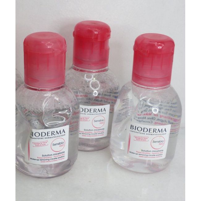 BIODERMA SENSIBIO H2O MAKE UP REMOVING MICELLE SOLUTION 3.3 OZ LOT OF 3 *READ*