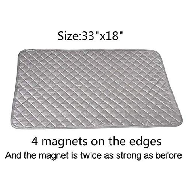 Magnetic Ironing Blanket Mat, Alternative for Iron Board, Portable Cover  for Washer, Dryer, Table, Bed, Dry Safe & Heat Resistant Pad, Quilted  Laundry