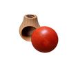 Wooden World Nutcracker made from natural beech wood - VERY SOLID - mushroom Red