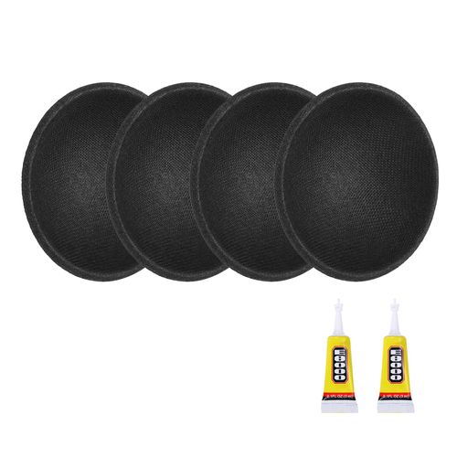 MECCANIXITY 4Pcs Speaker Dust Cap 40mm/1.57" Outer Diameter Dome Paper Cap Subwoofer Coil Cover Caps with Repair Glue for Speaker Decoration Accessory Repair