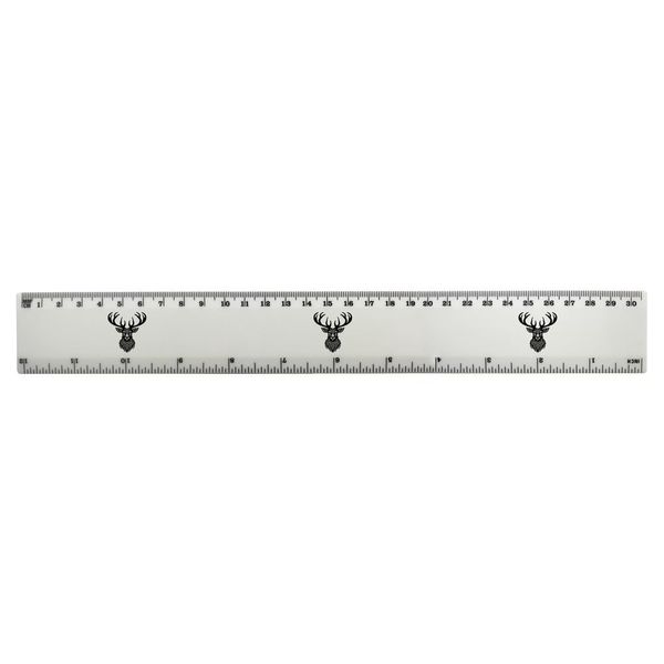'Celtic Stag' 30cm (12 Inch) White Plastic Ruler (RL00095094)