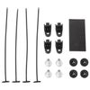 10" Universal Slim Fan Push Pull Electric Radiator Cooling 12V 80W Mounting Kit