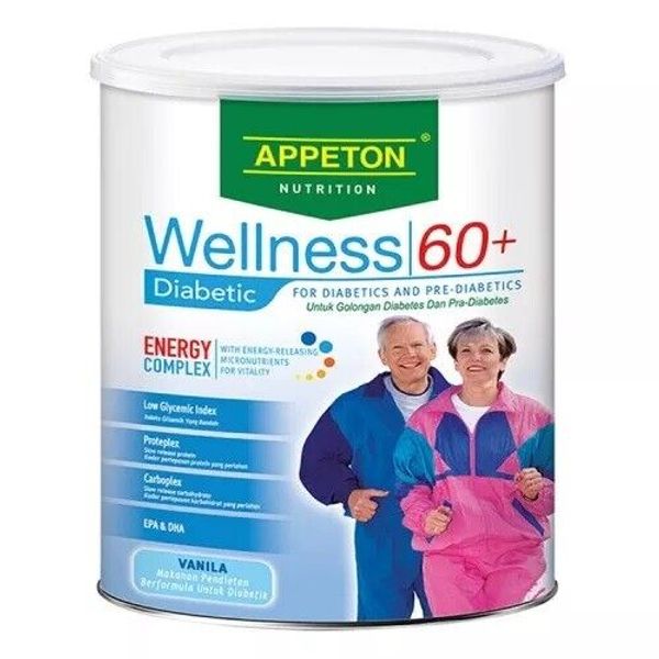 Appeton Wellness 60+ Diabetic Vanilla 900g -for Diabetics & Pre-diabetics Senior