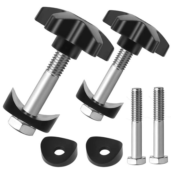 SICAILU Rollator Walker Replacement Knobs, 2 Sets Rollator Handle Adjustment Knobs, Universal Rollator Spare Parts for Walker Drive (M6*45mm)