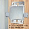 Garage Door Side Lock Inside Deadlock for Most Garage Door Galvanized Steel -2pack