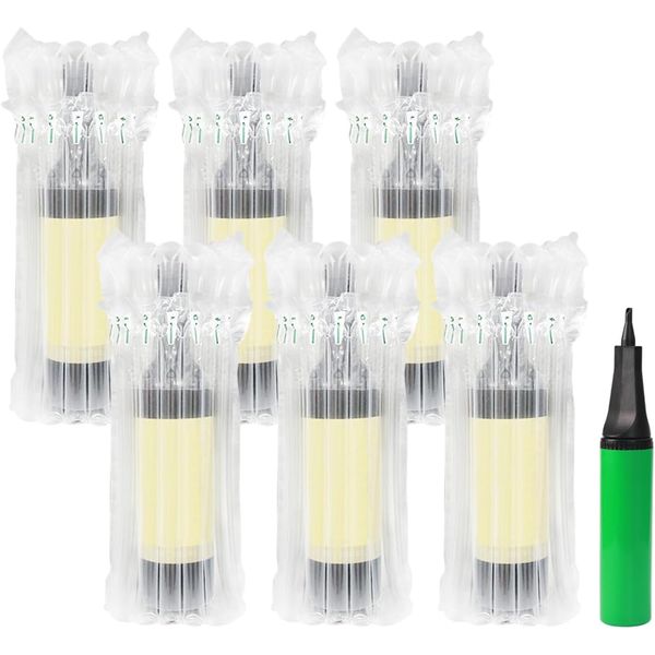 Wine Bottle Protector, 30 Pack Reusable Bottle Bag, Bottle Bags for Wine with Free Pump, Inflatable Air Column Cushion Bubble Wrap Bag, Bubble Bags for Safe Packaging and Transportation