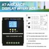 4000W MPPT Solar Charge Controller 100A/12V 24V 36V 48V USB Battery PV Regulator