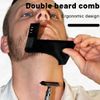 BDEPSTR 3 Piece Beard Stencil, Beard Styler, Beard Contour Stencil, Beard Comb Styling Tool for a Perfect Beard Look