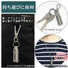 TAKES Medication Case, Titanium, Supplement Case, Portable, Pill Case, Stylish, Waterproof, Carabiner with Chain