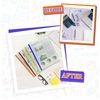 A4 Clipbar File, Plastic Presentation Project Folder, File Folders Document Classification with 50 Sheets Capacity, with Sliding bar Best for Presentations & Projects Office School (50 pcs, Clear)