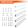 Garage Ceiling Bin Storage Rack, Overhead Tote Storage Rail System Heavy Duty Ad