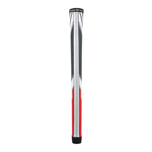 SuperStroke Traxion Tour Golf Club Grip, White/Red/Gray (Midsize) | Advanced Surface Texture That Improves Feedback and Tack | Extreme Grip Provides Stability and Feedback | Even Hand Pressure