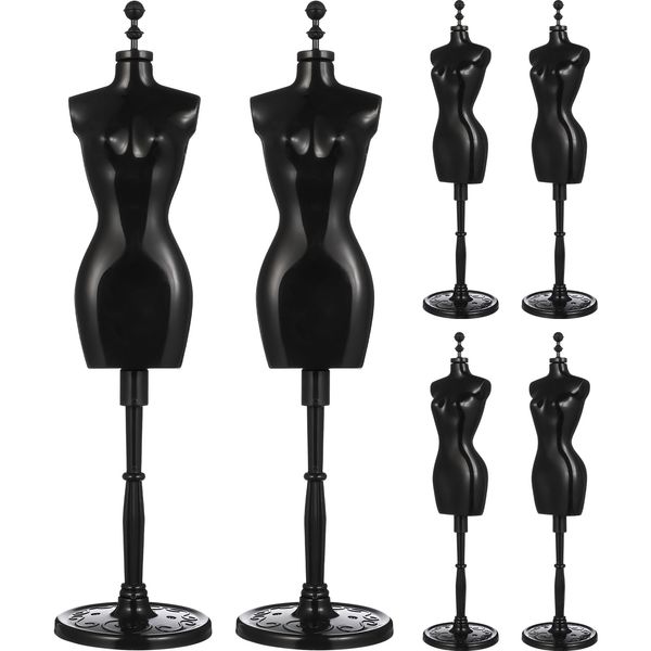 Gadpiparty Doll Dress Form Cloth Gown Display Support Holder Toy Mannequin Model Stand Accessories for Doll Dresses Dollhouse Decoration 6pcs