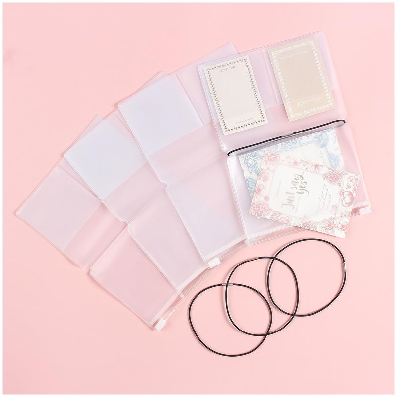 Dwpetzo Clear Zipper Pocket for Travelers Notebook, 4 Insert Passport ...