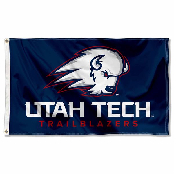 Utah Tech Trailblazers Wordmark Large Grommet Banner Flag