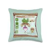 Swede seeds packet growing vegetables Throw Pillow