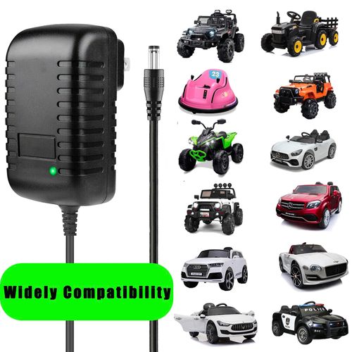 12v Charger for Kids Ride On Toys Car, 12 Volt Battery Charger Replacement for Kidzone, Best Choice, Wrangler, Kid Trax, Dynacraft, Lamborghini Powered Wheel Charging