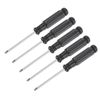 sourcing map Mini Slotted Screwdriver, 2.5mm Flat Head with Black Handle for Small Appliances, 5 Pcs