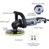 WORKPRO Electric 6 Variable Speed Car Polisher Buffer Waxer Sander Kit w/Pad NEW