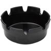 Genware NEV-B322 Melamine Deep Ashtray, 100 mm Diameter, Black