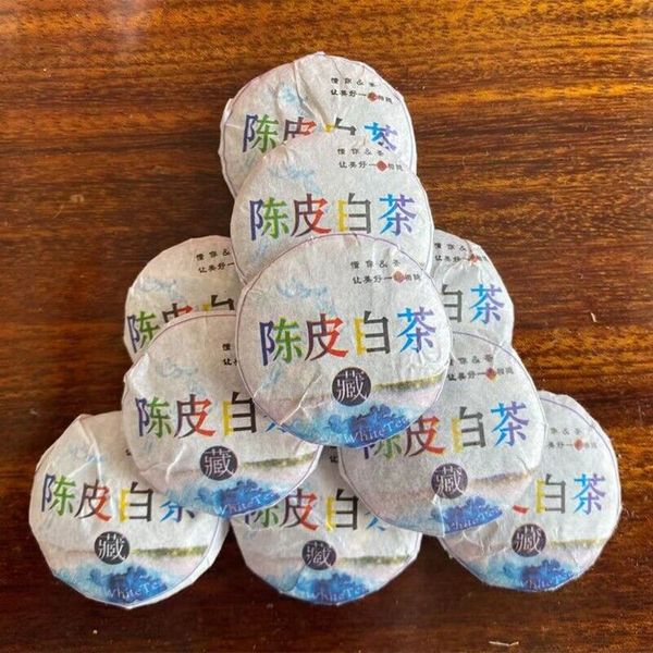 500g Top Chinese Tea Fuding Chenpi White Tea Mini Cake Health Tea 陈皮白茶