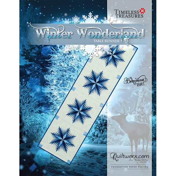 Winter Wonderland Snow Flake Foundation Paper Piecing Pattern