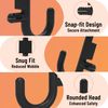 HUHOLE Pegboard Plastic Hooks, Designed for 1/4" Metal Pegboard Panel, Black, 200PC