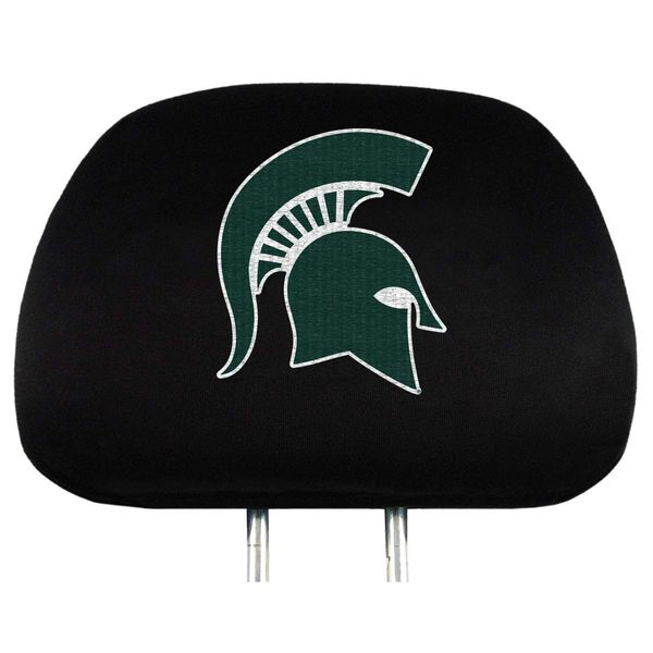 Team ProMark Michigan State University Head Rest Cover Set, Black, HRU036, 14" x 10"