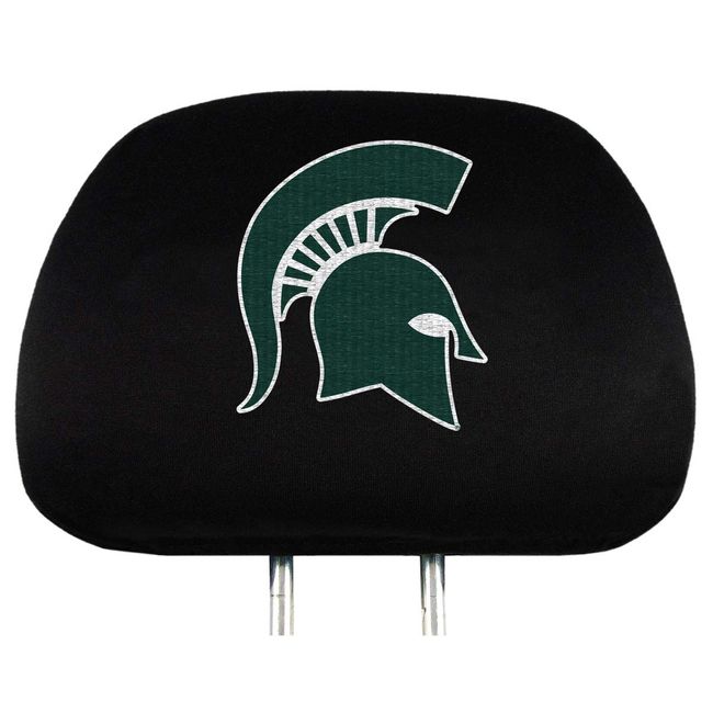 Team ProMark Michigan State University Head Rest Cover Set, Black, HRU036, 14" x 10"