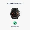 kwmobile Strap Compatible with Ticwatch Pro Smartwatch Strap - Replacement Silicone Watch Band - Black