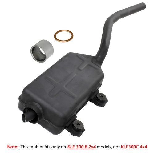 Caltric Muffler with Gaskets Compatible with Kawasaki Bayou 300 Klf300B Klf300 B 1988 1989-2004