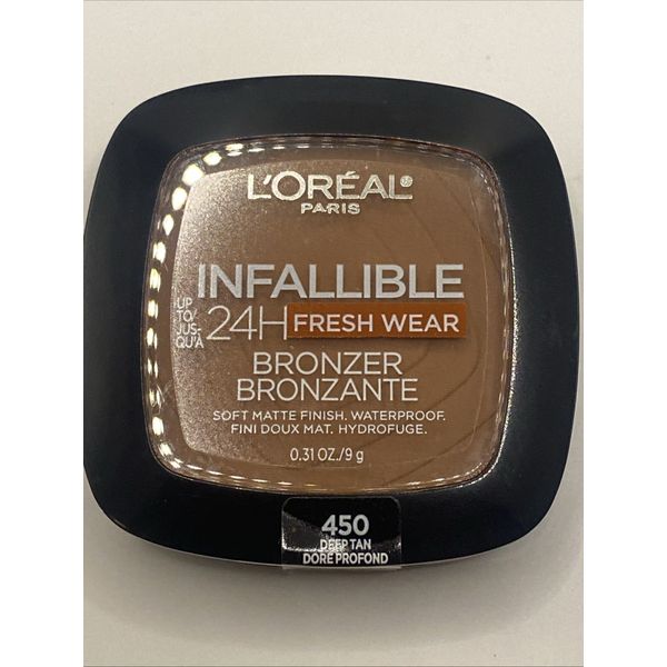 L'Oreal Paris Infallible Soft Matte Bronzer, Deep Tan, 0.31 oz