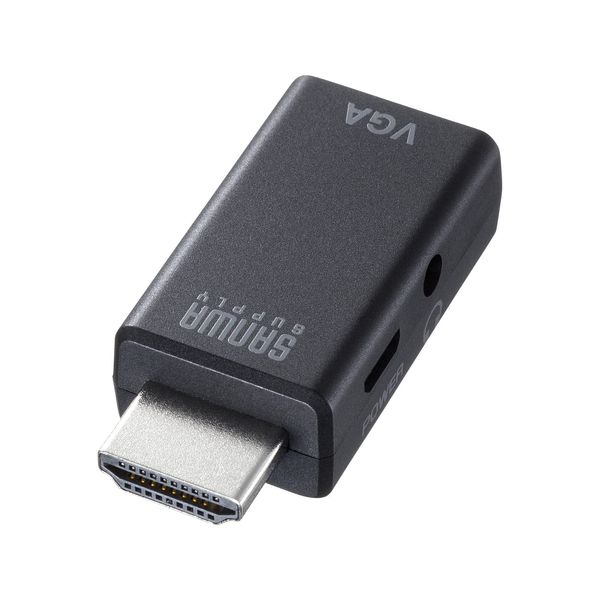 Sanwa Supply AD-HD25VGA HDMI to VGA Adapter (with Audio Output)