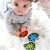 Fat Brain Toys Brain Teether - Blue - Textured Silicone Teether for Babies