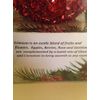 San Miguel Red Beaded Scented Reed Diffuser Oil Set: Holiday Crimson
