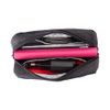 DOB SECHS Waterproof Canvas Mini Travel Makeup Carrying Case Wash Bags Cosmetic Bag Portable Electronics Accessories Organizer Wash Gym Shaving Bag, Black