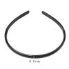 4 pcs Plastic Headband, Black Headbands Thin Teeth Skinny Hairbands, Soft Non Slip Outdoor Sports Hair Bands for Mens Women's Girls (8mm Wide)
