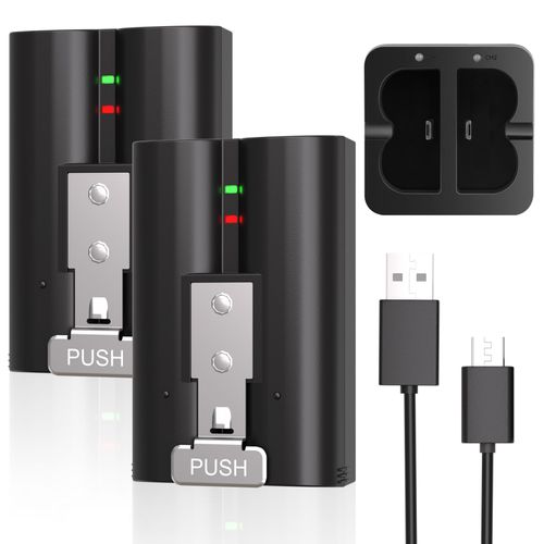 JYJZPB 2-Pack Replacement Battery for Ring Doorbell Indoor Camera, 7200mAh Rechargeable Camera Batteries with Charger Station for Ring Video Doorbell 2/3/3 Plus/4, Spotlight and Stick Up Cam