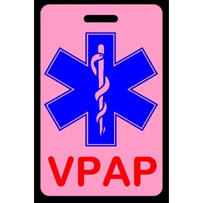 Pink VPAP Bag Tag - Sleep Apnea