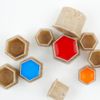 Biodegradable Tattoo Ink Cups Flat Base ECO-Friendly Disposable Spliced Pigment Caps (medium)