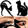 TailaiMei Eyeliner Stencils, Soft Silicone Material Smoky Eyeshadow Applicators Guide Template Tool