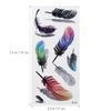 ULTNICE Temporary Tattoo Stickers Rose Peony Flower Phoenix 3D Feather Butterfly Flash Tattoo 8 Sheets