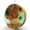 Van Gogh Twelve Sunflowers Hardwood Oak Fan/Light Pull