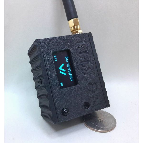 Heltec V3 Meshtastic Node READY TO USE Radio w/custom case 2000mah battery BLACK