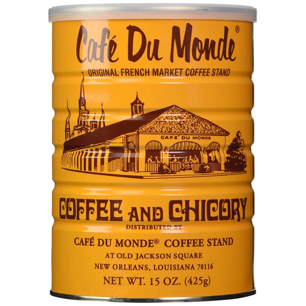 Cafe Du Monde Coffee with Chicory, 15-Ounce (Pack of 2)