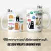 Cats Coffee Mug Funny Gift Microwave Dishwasher Safe Ceramic Cup