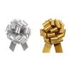 Gift Wrap Pull Bows Six Gold Bows Six Silver Bows Satin Matte Finish