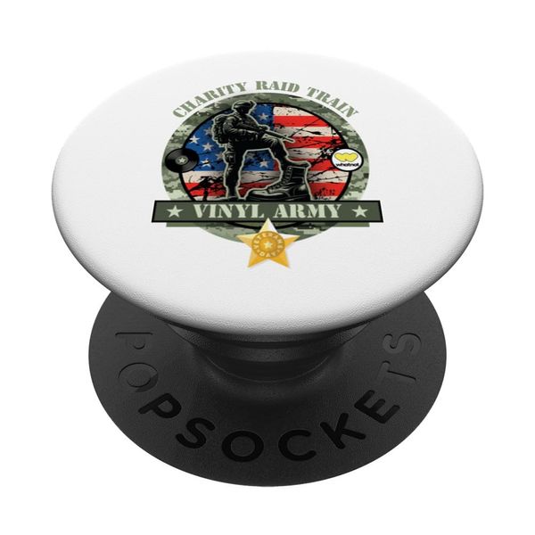 Whatnot Army Vinyl Raid Train – Trendy Graphic Tee PopSockets Adhesive PopGrip